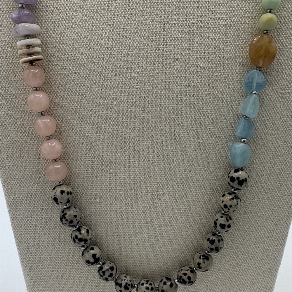 J. Jill Multicolor Beaded Necklace Boho Natural Stone  (BR1313/3) - Picture 4 of 11
